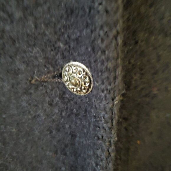 Boos Vintage Austrian Black Boiled Wool Jacket Size 38 - Picture 3 of 7